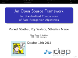 An Open Source Framework - for Standardized Comparisons of