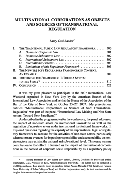 multinational corporations as objects and sources of