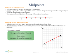 Midpoints