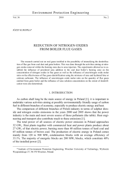 Reduction of nitrogen oxides from boiler flue gases