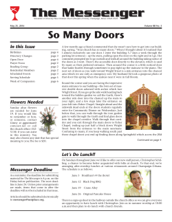 The Messenger - University Place Christian Church