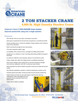 2 Ton Stacker Crane (#104)