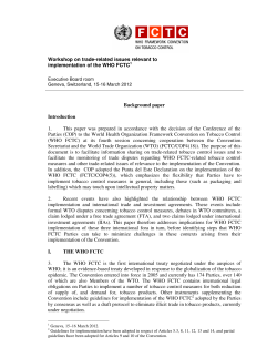 Summary of workshop content