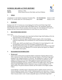 Amendment 5 to the Student Assignment