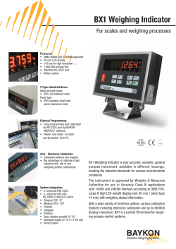 BX1 Weighing Indicator
