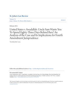 United States v. Awadallah: Uncle Sam Wants You To Spend Eighty