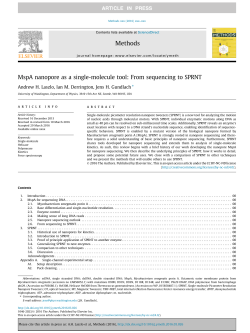 MspA nanopore as a single-molecule tool: From sequencing to