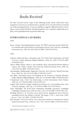 INTERNATIONAL LAW BOOKS