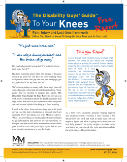 To Your Knees - The Disability Guys