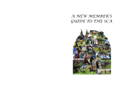 a new member`s guide to the sca