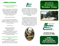 Membership Benefits Info - Southwest Florida Safety Council