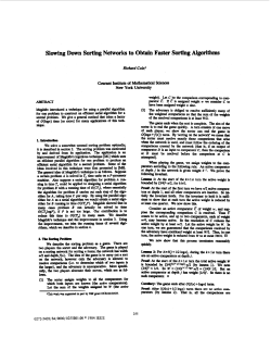 Slowing Down Sorting Networks To Obtain Faster Sorting Algorithm