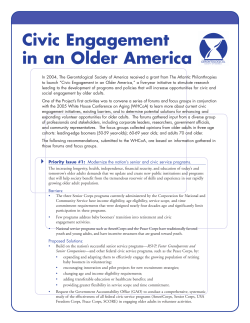Civic Engagement in an Older America