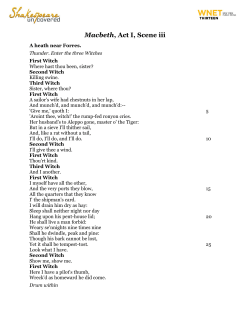 Macbeth, Act I, Scene iii