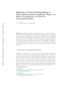 Influence of Fractal Embedding in Three