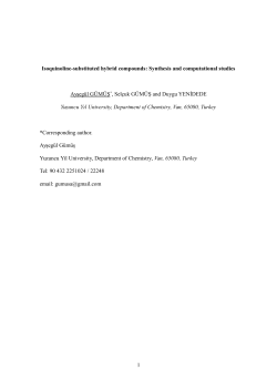 Isoquinoline-substituted triazole and pyran derivatives: Synthesis
