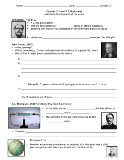 Chapter 3.1 Chapter 3.1 and 3.2 Worksheet