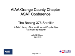 The Boeing 376 Satellite