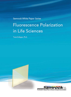Fluorescence Polarization in Life Sciences
