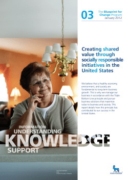 Creating shared value through socially responsible