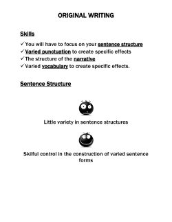 ORIGINAL WRITING