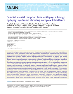 Familial mesial temporal lobe epilepsy