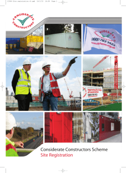 Considerate constructors scheme site registration, PDF 1.45 MB