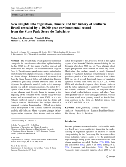 New insights into vegetation, climate and fire history of southern