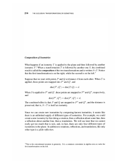 Composition of lsometries