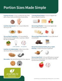Portion Sizes Made Simple