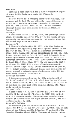 Sand Hill Formerly a poor section in the E side of Wisconsin Rapids