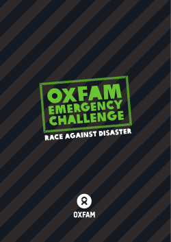 Race against disaster