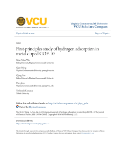 First-principles study of hydrogen adsorption in metal-doped COF-10
