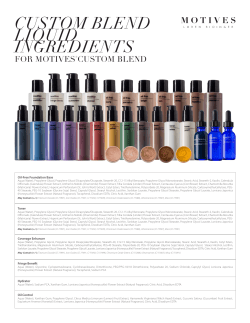 custom blend liquid ingredients