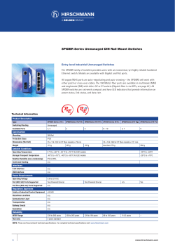 SPIDER Series Unmanaged DIN Rail Mount Switches