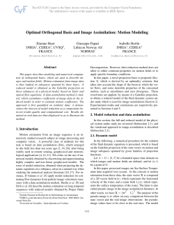 Optimal Orthogonal Basis and Image Assimilation: Motion Modeling