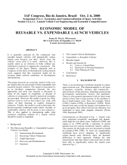 Economic Model of Reusable vs. Expendable