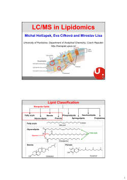 LC/MS in Lipidomics