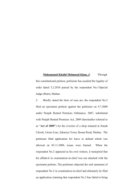 Muhammad Khalid Mehmood Khan, J: Through