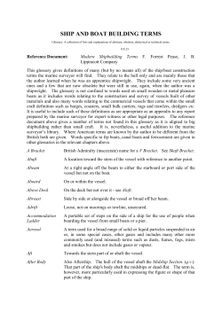 ship and boat building terms - International Institute of Marine
