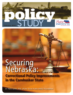 Correctional Policy Improvements in the Cornhusker
