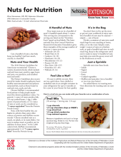 Nuts for Nutrition - UNL Food - University of Nebraska&ndash;Lincoln