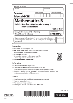 Mathematics B - Edexcel