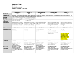 Lesson Plans