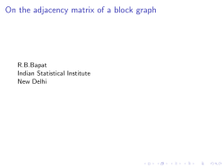 On the adjacency matrix of a block graph