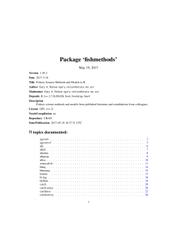 Package `fishmethods`