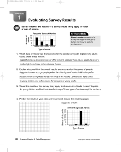 Evaluating Survey Results