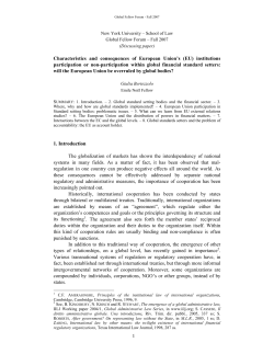 1 Characteristics and consequences of European Union`s (EU
