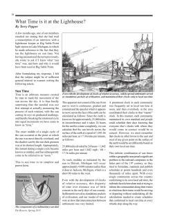 What Time is it at the Lighthouse?