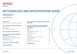 methodology and specifications guide freight